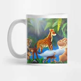 Crazy mixed animal print Mug